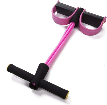 Tummy Trimmer Foot Pedal Resistance Band – Home Fitness Exercise Tool – Belly Fat Reduce