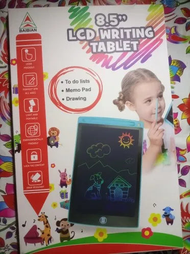 Colorful LCD Writing Tablet for Kids (8.5 Inch) - Reusable Drawing Pad