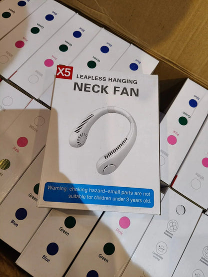 Beat the Heat Instantly with Rechargeable Neck Fan | Cooling Airflow Around the Neck and Face