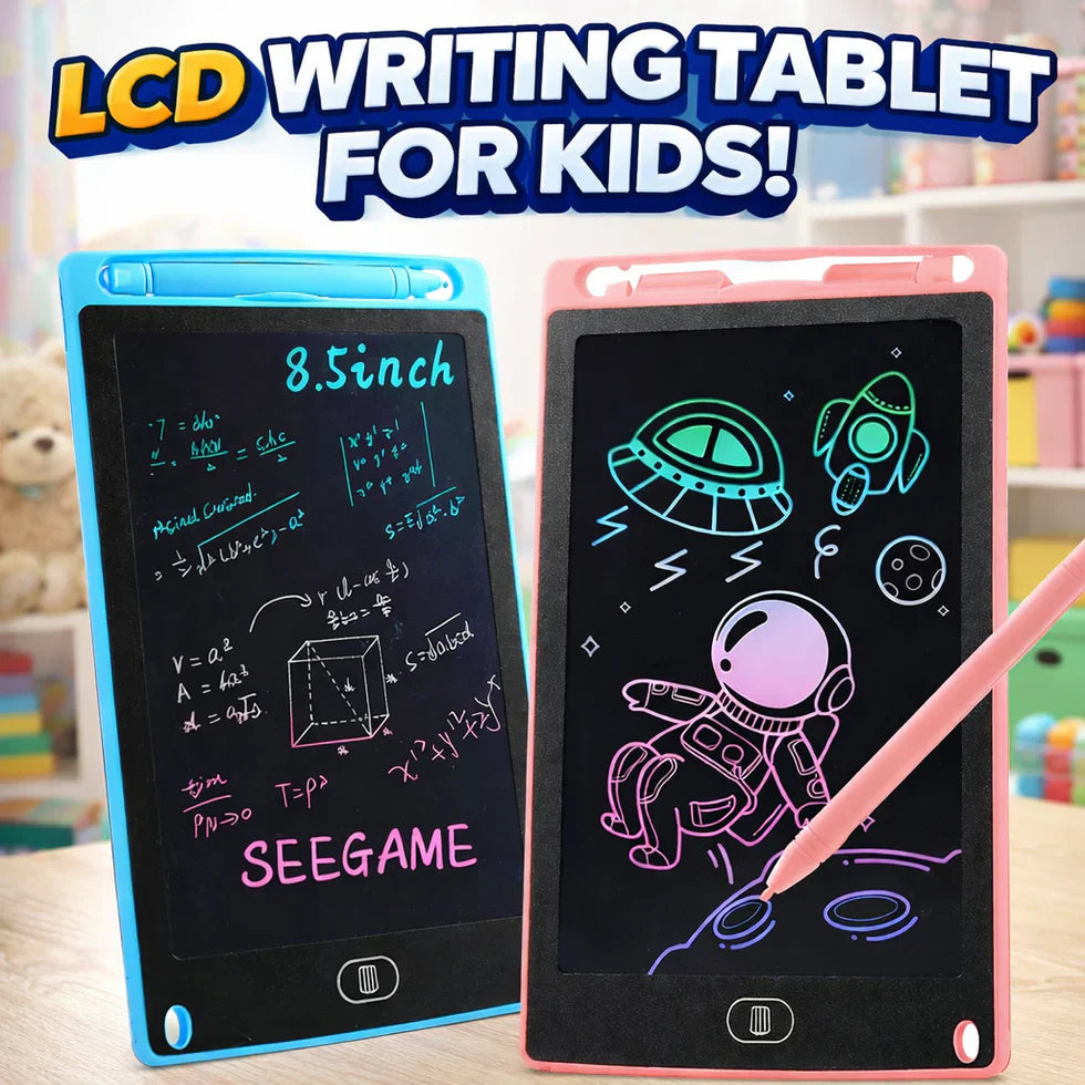 Colorful LCD Writing Tablet for Kids (8.5 Inch) - Reusable Drawing Pad