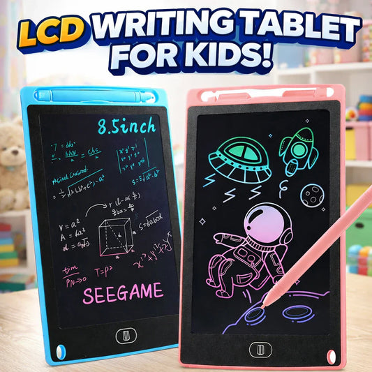 Colorful LCD Writing Tablet for Kids (8.5 Inch) - Reusable Drawing Pad