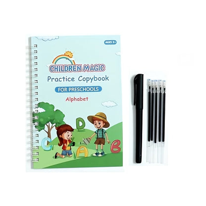 Combo Deal ( 1 LCD Writing Tablet + 4 Magic Practice Books set)