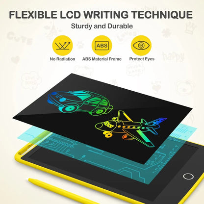 Colorful LCD Writing Tablet for Kids (8.5 Inch) - Reusable Drawing Pad