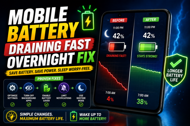 Mobile Battery Draining Fast Overnight Fix