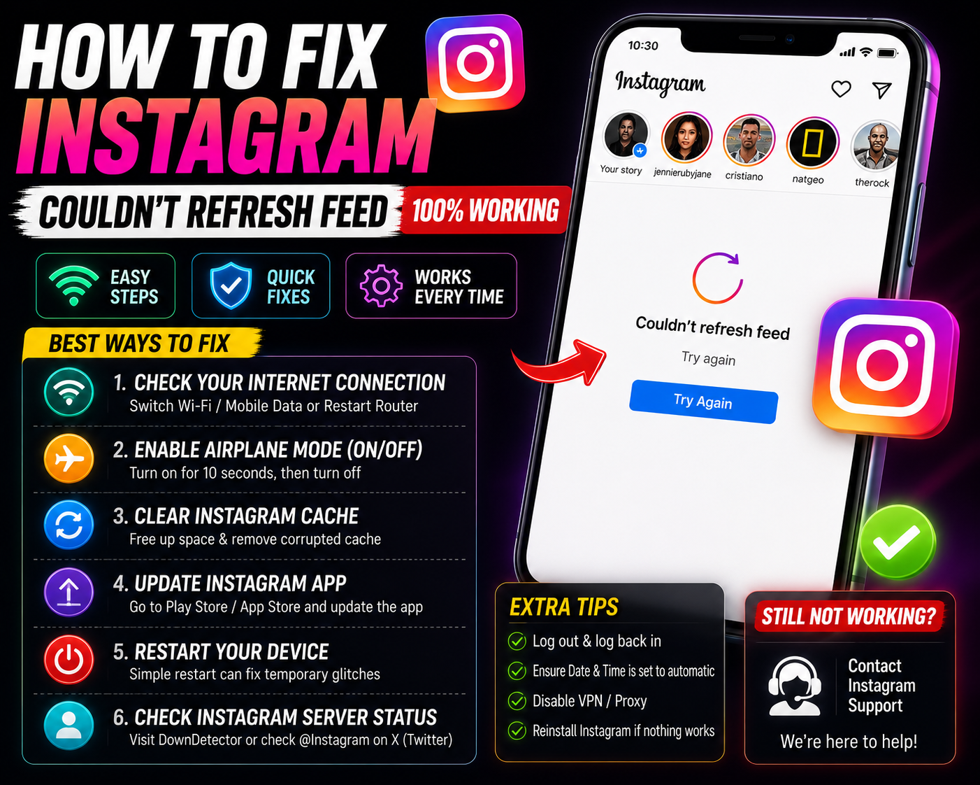 How to Fix Instagram Couldn’t Refresh Feed