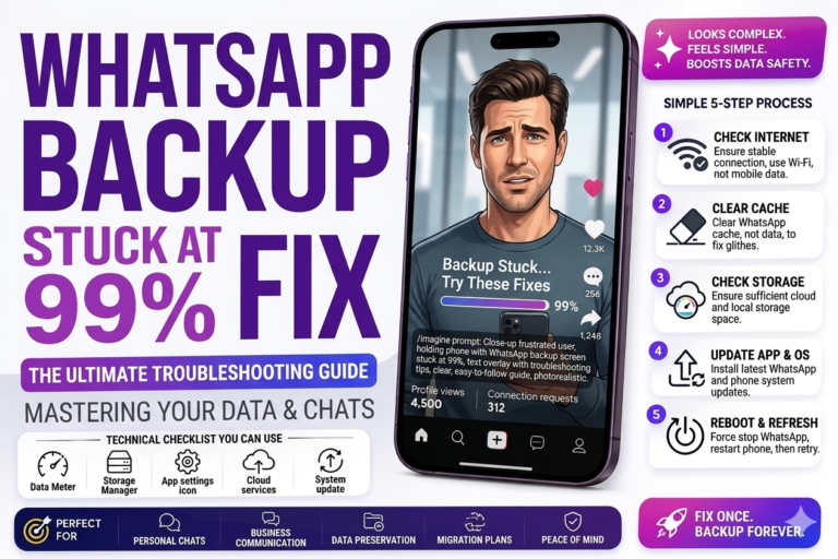 WhatsApp Backup Stuck at 99 Fix