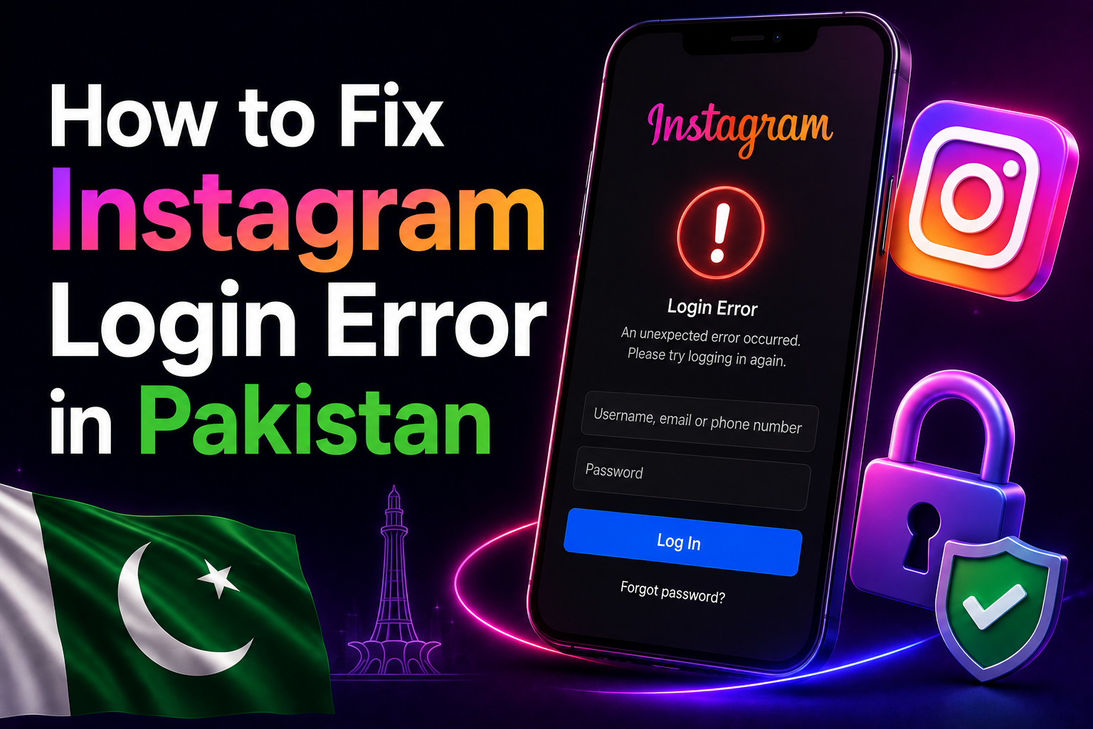 How to Fix Instagram Login Error in Pakistan